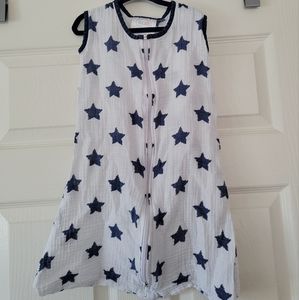 Bacati Infant Cotton Muslin Sleeping Sack Wearable Blanket With Zipper